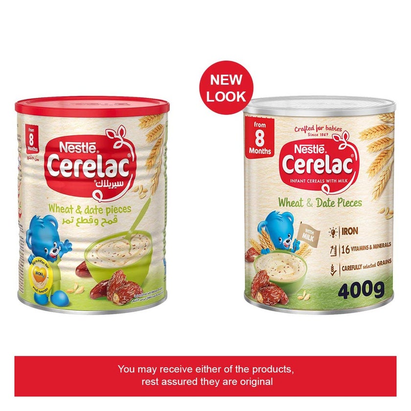 Nestle Cerelac Wheat & Date Pieces Infant Cereals From 8 Months 400g