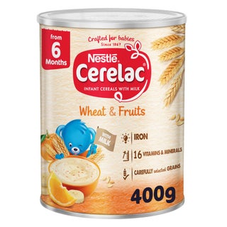 Nestle Cerelac Wheat & Fruits Infant Cereals From 6 Months 400g