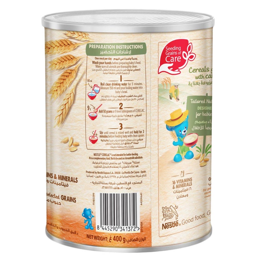 Nestle Cerelac Wheat & Fruits Infant Cereals From 6 Months 400g