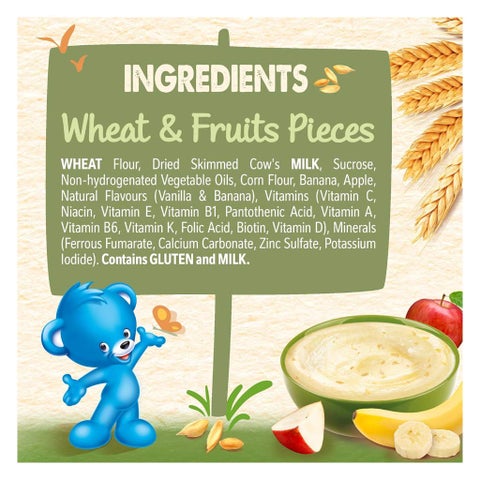 Nestle Cerelac Wheat & Fruit Pieces Infant Cereals From 8 Months 400g