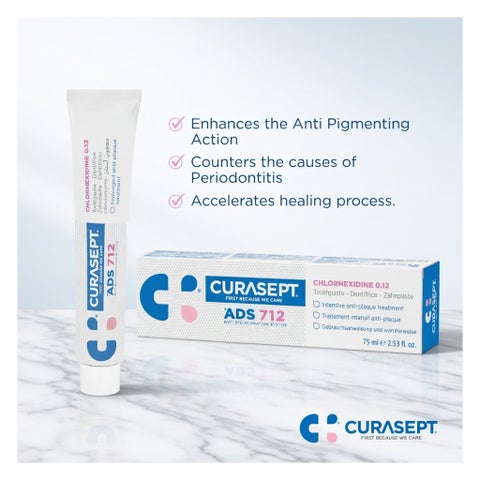 Curasept ADS 712 Gel Toothpaste 75ml