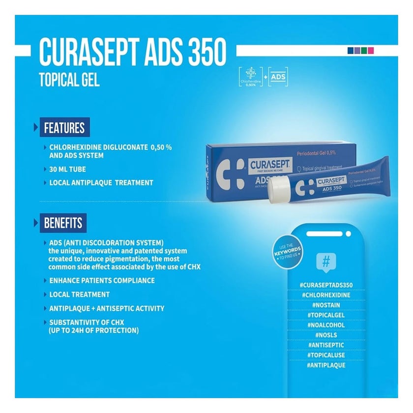 Curasept Anti Discoloration System 350 Gingival Gel 30ml