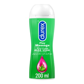 Durex Play Massage 2 In 1 Gel With Aloe Vera Lube 200ml