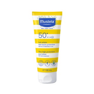 Mustela Very High Protection SPF50+ Sunscreen Lotion For Face and Body, Water Resistant 100ml