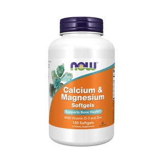 Now Calcium & Magnesium Softgels, Pack of 120's