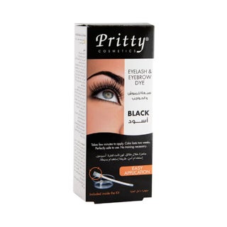 Pritty Eyelash & Eyebrow Black Dye Kit