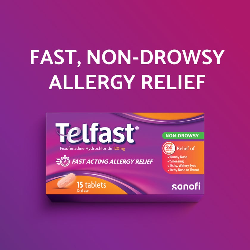Telfast 120mg Tablets, Pack of 15's