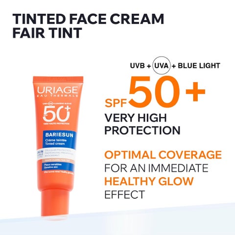Uriage Bariesun SPF 50+ Sun Cream, Fair Tint - 50ml