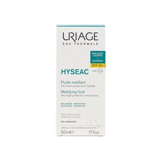 Uriage Hyseac SPF50+ Liqorice + Glycerin Mattifying Sunscreen Fluid 50ml