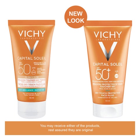 Vichy Capital Ideal Soleil SPF 50+ Dry Touch Anti Shine Sunscreen For Combination To Oily Skin 50ml