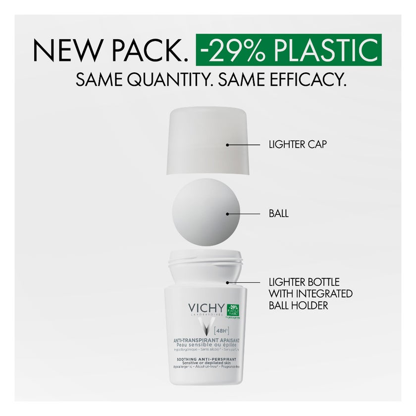 Vichy 48 Hours Anti Perspirant Sensitive Skin Deo Roll On 50ml