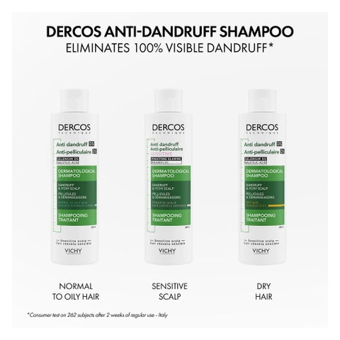 Vichy Dercos Anti Dandruff Shampoo For Sensitive Scalp 200ml
