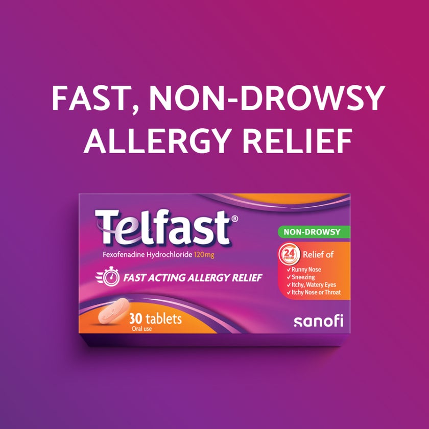 Telfast 120mg Tablets, Pack of 30's