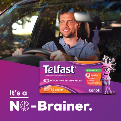 Telfast 120mg Tablets, Pack of 30's