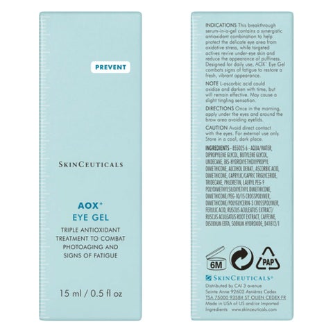 SkinCeuticals AOX Vitamin C Eye Gel, Anti-Aging - 15ml