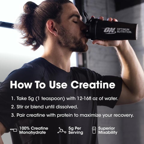 Optimum Nutrition Micronized Creatine Powder For Muscle Strength 300g
