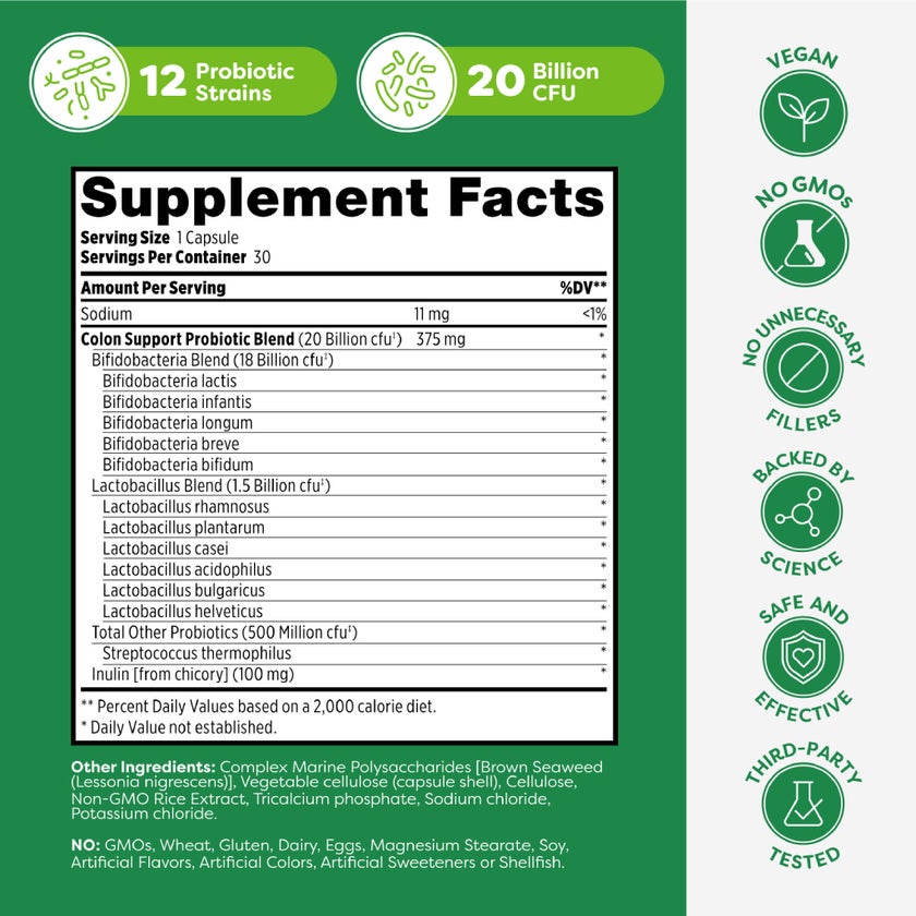 Probulin Colon Support Probiotic Capsules, Pack of 30's