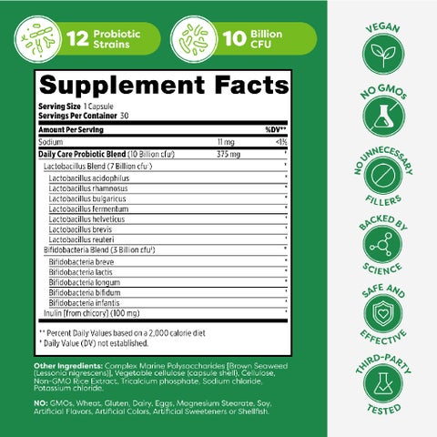 Probulin Daily Care Probiotic Capsules, Pack of 30's