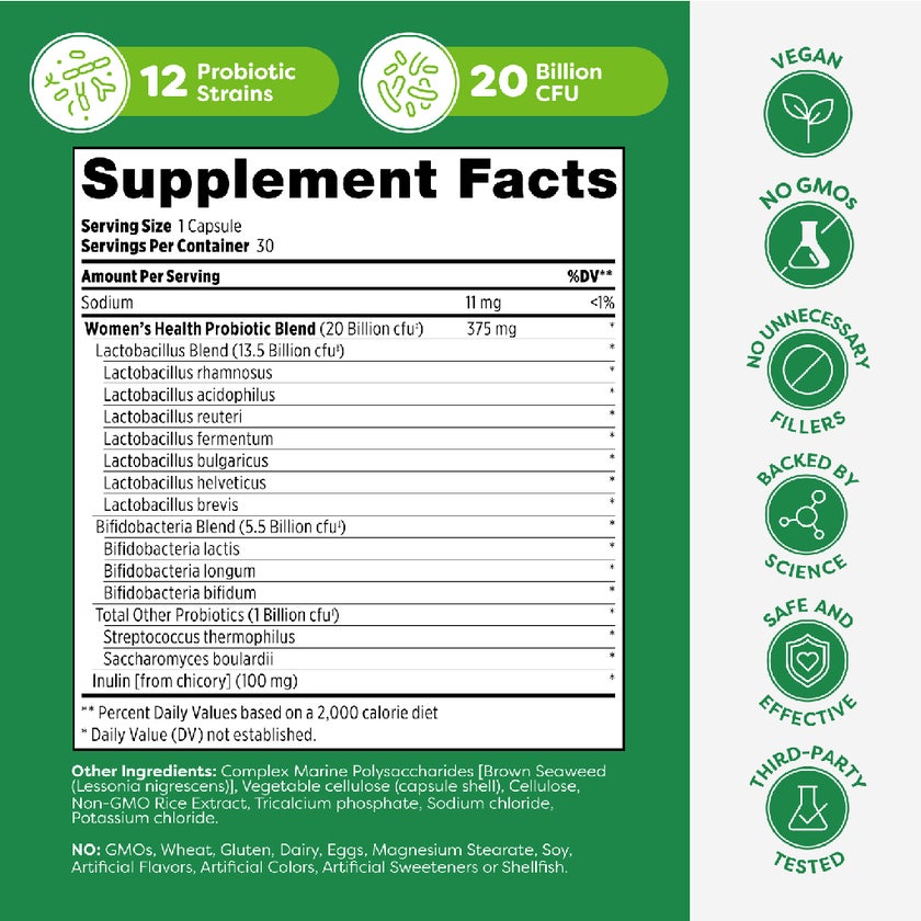 Probulin Women's Health Probiotic Capsules, Pack of 30's