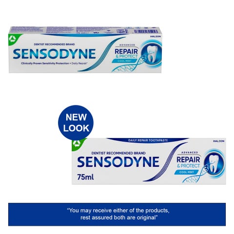 Sensodyne Advanced Repair & Protect Toothpaste, Cool Mint - 75ml
