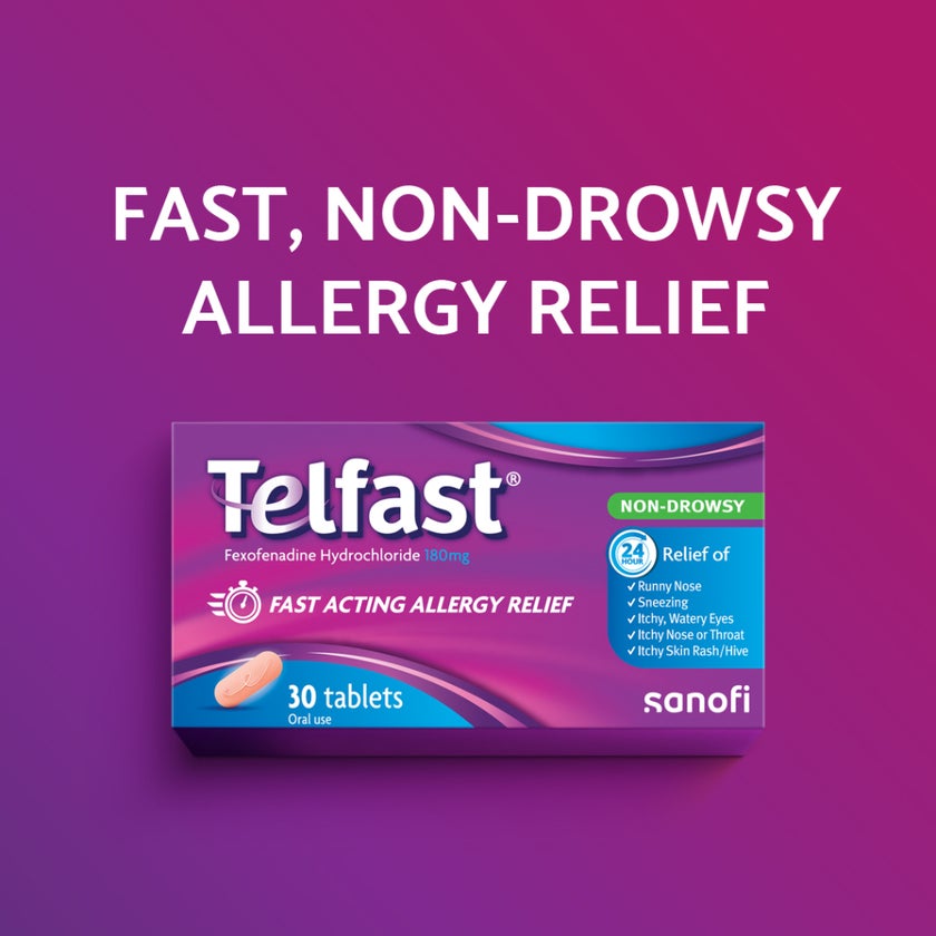 Telfast 180mg Tablets, Pack of 30's