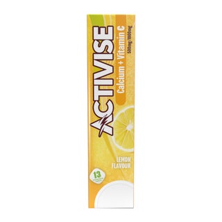 Activise Calcium + Vitamin C Lemon Flavor Effervescent Tablets For Bone & Immune Health, Pack of 13's