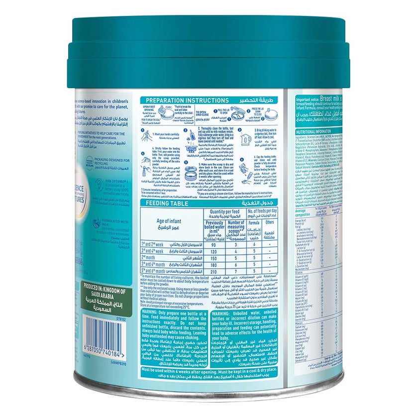 Nestle Nan Optipro 1 Baby Milk Formula 0-6 Months 800g