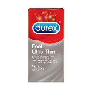 Durex Feel Ultra Thin Condoms, Pack of 12's