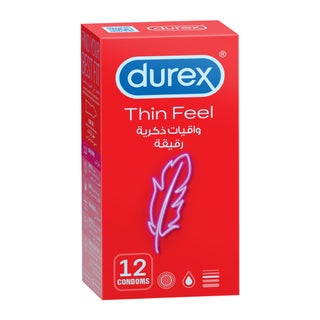 Durex Feel Thin Condoms, Pack of 12's