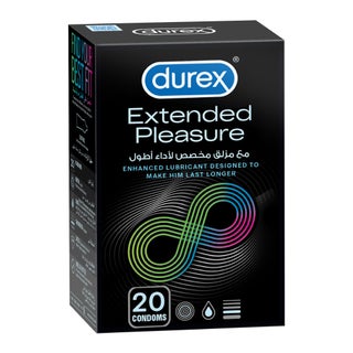 Durex Extended Pleasure Condoms, Pack of 20's