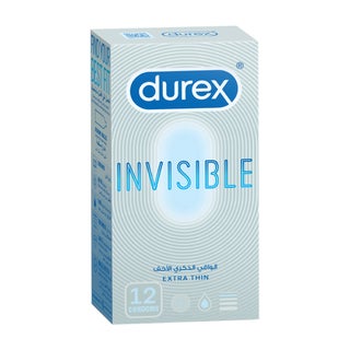 Durex Invisible Extra Lubricated Condoms, Pack of 12's