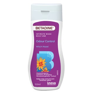 Betadine Daily Use Feminine Intimate Wash, Odour Control Witch Hazel 50ml