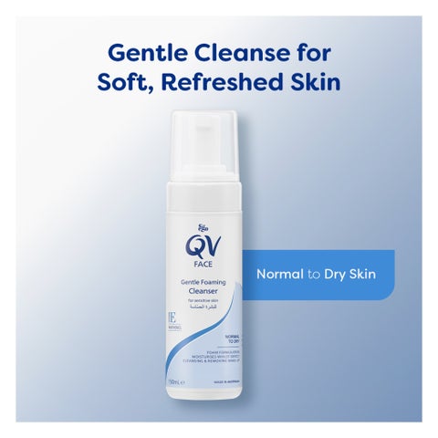 Ego QV Face Gentle Foaming Cleanser, Makeup Remover 150ml