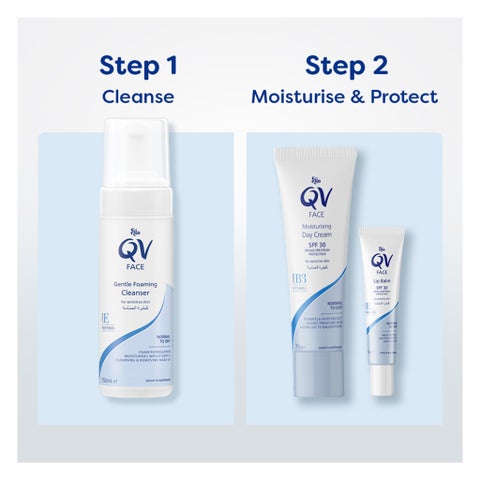 Ego QV Face Gentle Foaming Cleanser, Makeup Remover 150ml