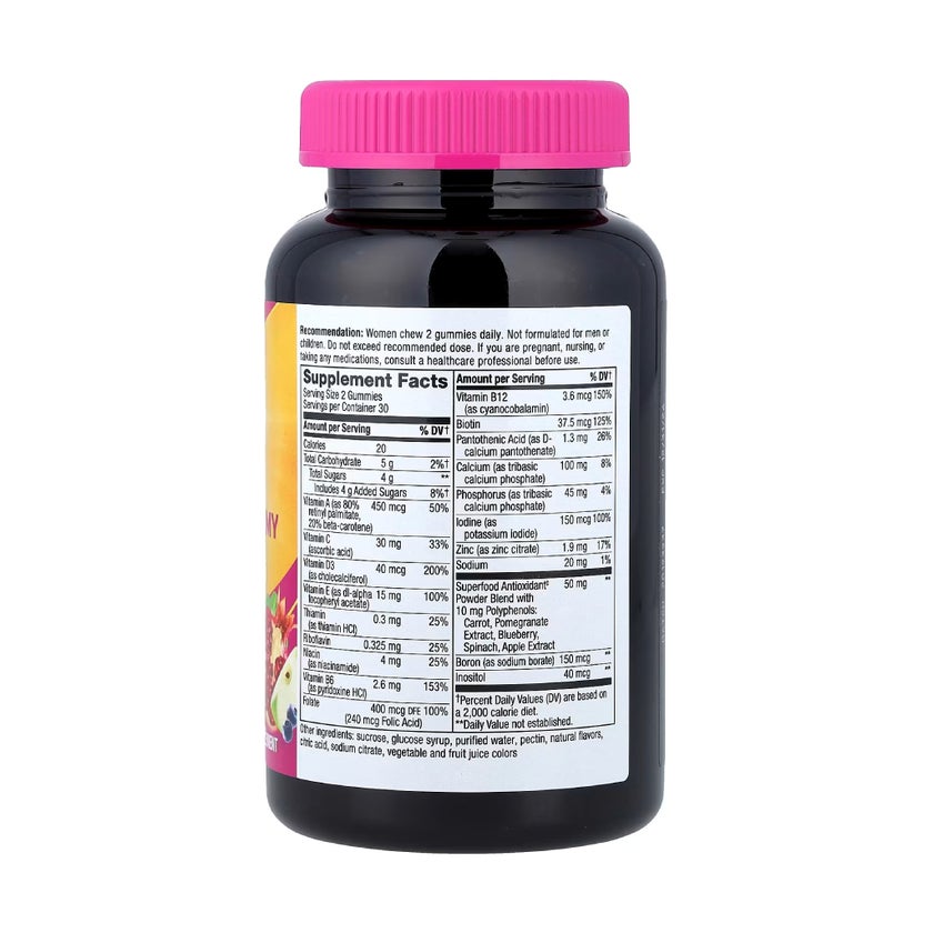 Alive Women's Multivitamin Gummies With Orchard Fruits & Garden Veggies, Pack of 60's