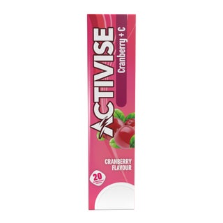 Activise Cranberry + Vitamin C Effervescent Tablets For Immunity Boost, Pack of 20's