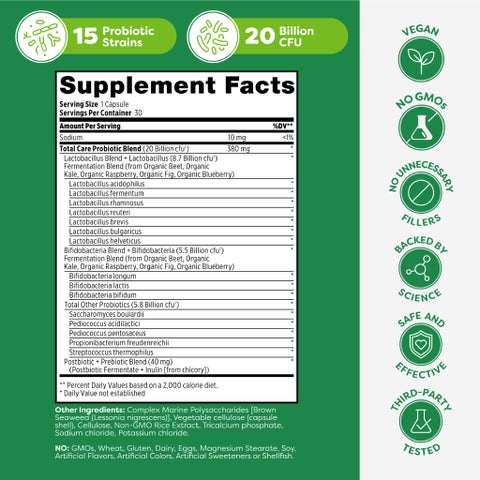 Probulin Total Care Probiotic Capsules, Pack of 30's
