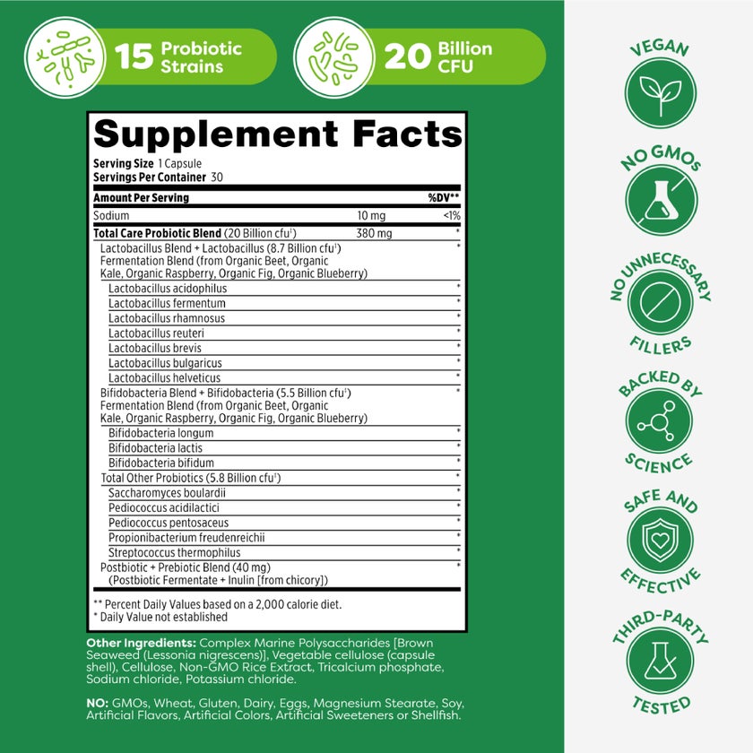 Probulin Total Care Probiotic Capsules, Pack of 30's