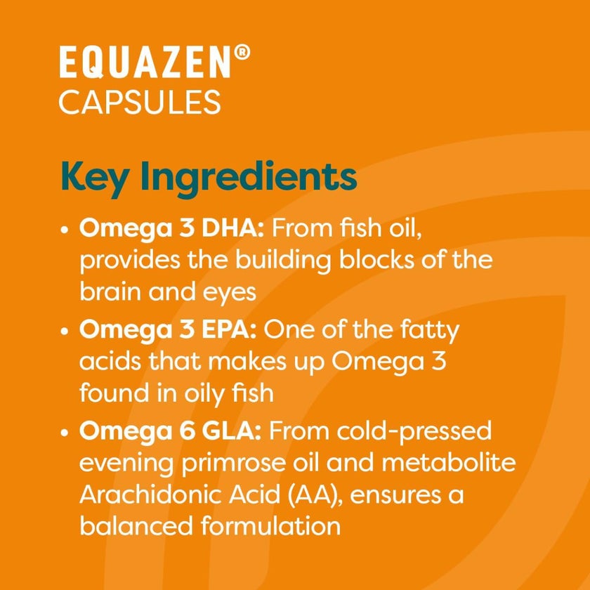 Equazen Omega-3 & Omega-6, 5+ Years Kids Capsules - 60 Capsules