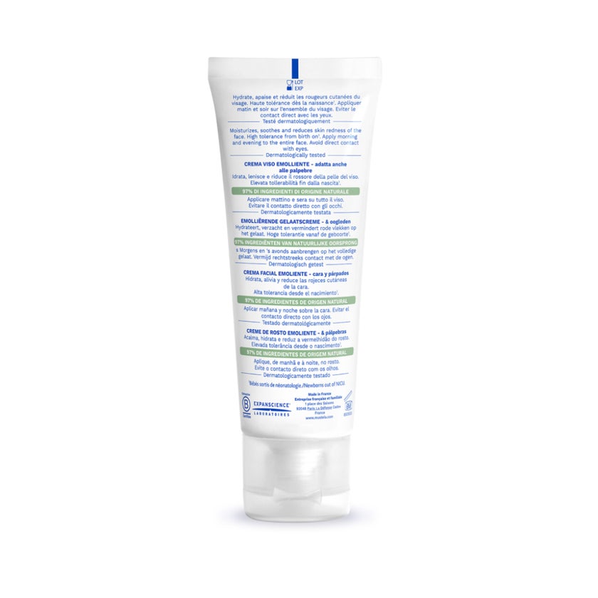 Mustela Baby Stelatopia Emollient Face Cream For Atopic Prone Skin, Fragrance-Free 40ml