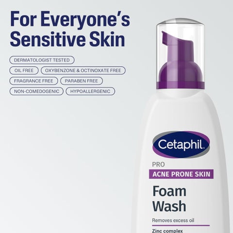 Cetaphil PRO Acne Prone Skin Foam Wash 236ml
