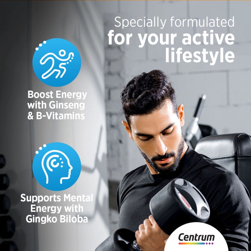 Centrum Energy Multivitamin Supplement Tablets, Pack of 30's