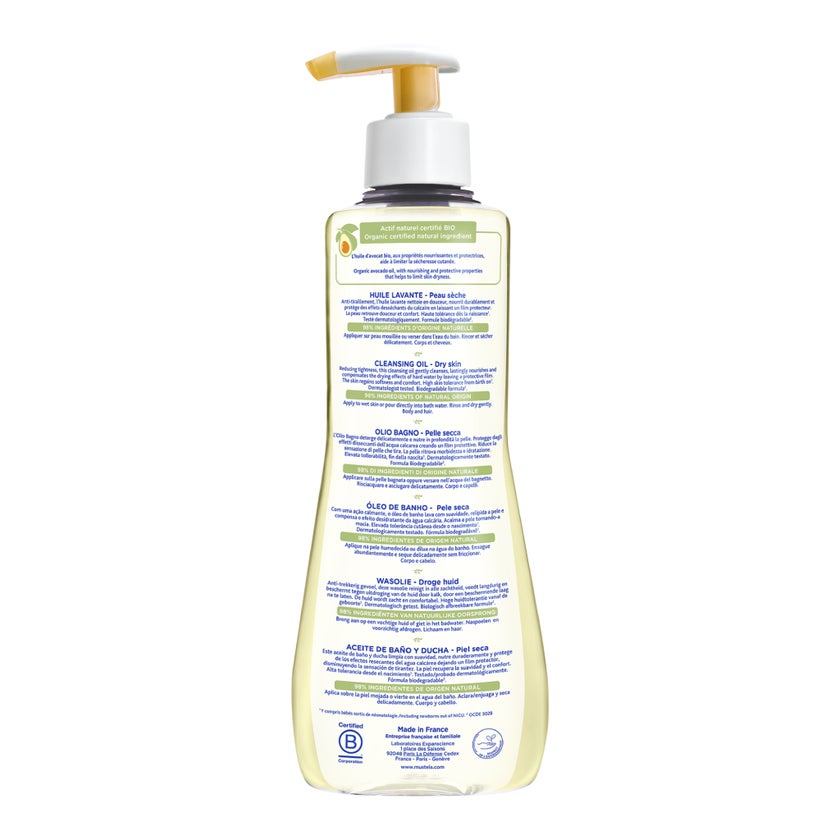 Mustela Baby Cleansing Oil For Dry Skin 500ml