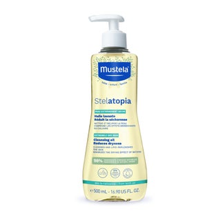Mustela Baby Stelatopia Cleansing Oil For Atopic Prone Skin, Fragrance-Free 500ml