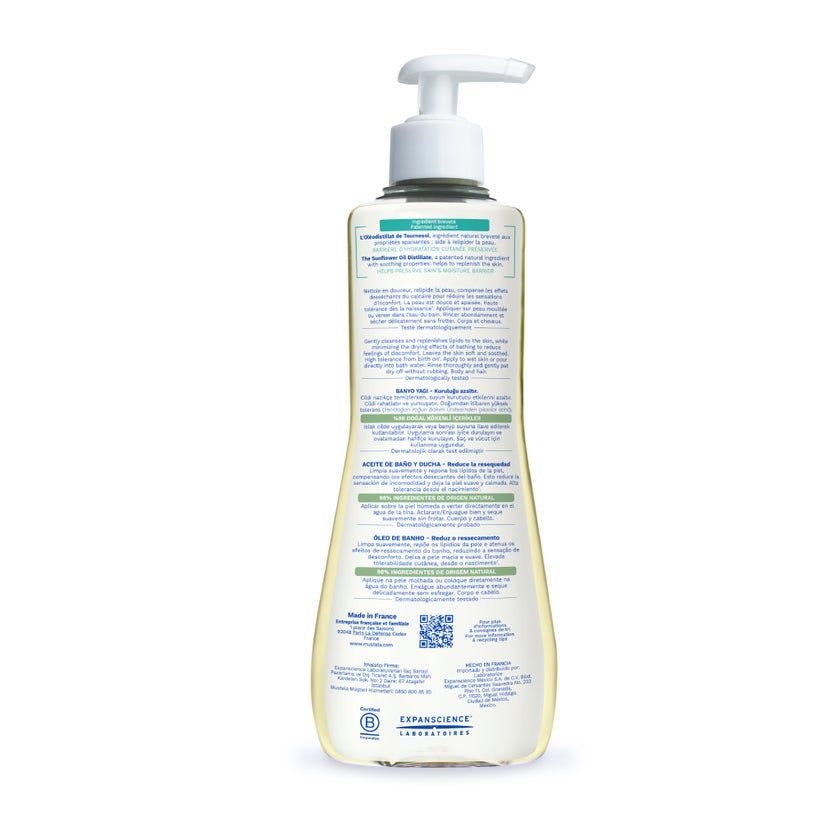 Mustela Baby Stelatopia Cleansing Oil For Atopic Prone Skin, Fragrance-Free 500ml