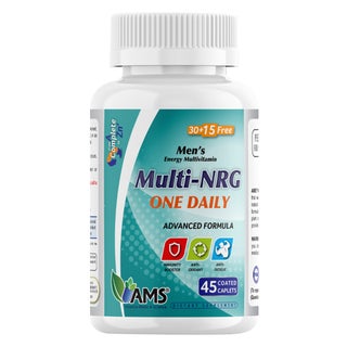 AMS One Daily Multi-NRG Men Caplets, Energy Multivitamins - 45 Caplets