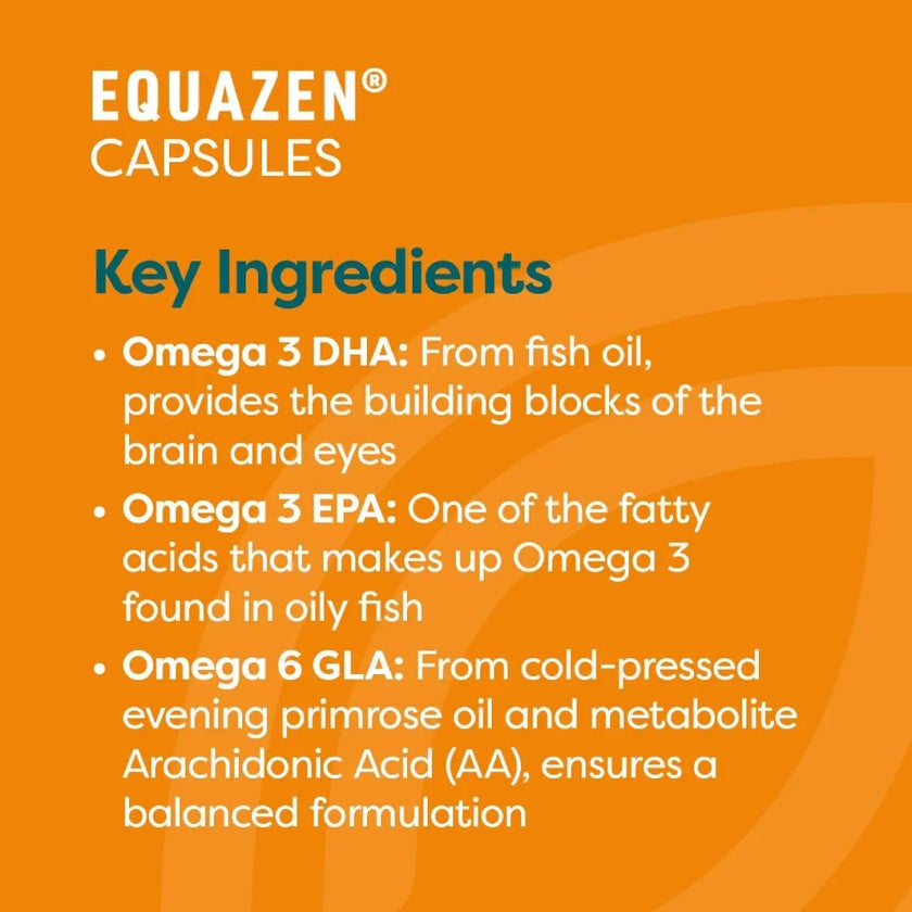 Equazen Omega-3 & Omega-6 Fatty Acids for 5+ Years Capsules, Pack of 180's