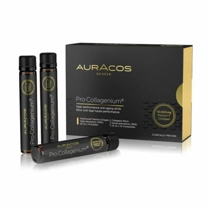 Auracos Geneva Pro Collagenium 25ml Oral Anti-Aging Solution, Pack of 14's - 2+1 PROMO PACK