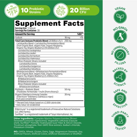 Probulin Total Care Immune Probiotic Capsules, Pack of 30's