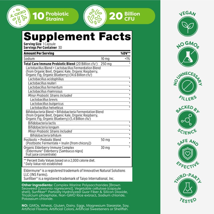 Probulin Total Care Immune Probiotic Capsules, Pack of 30's